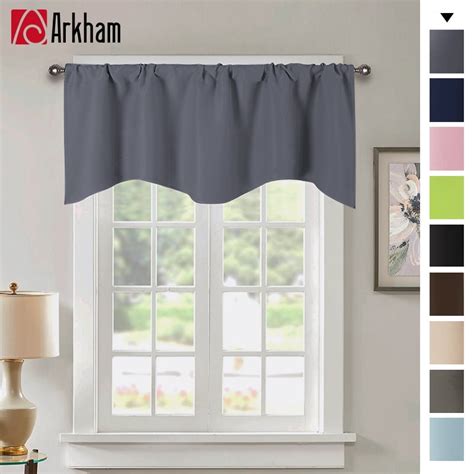 grey kitchen valance|42x30 gray rod valances.